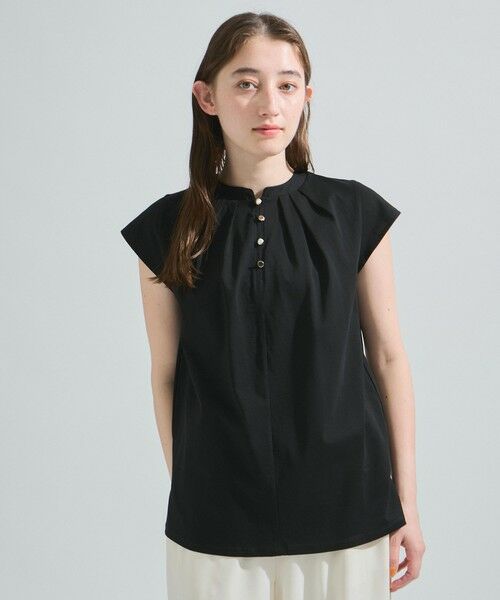 ketty/ケティ コットンシルケットカットブラウス≪手洗い可能≫ ブラック M ketty/ケティ コットンシルケットカットブラウス≪手洗い可能≫ ブラック M