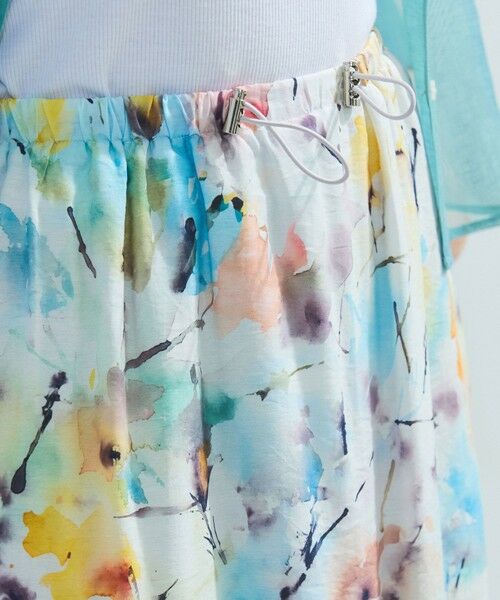 ketty / ケティ ミニ・ひざ丈スカート | ブレンドフラワードロースカート≪手洗い可能≫ | 詳細2