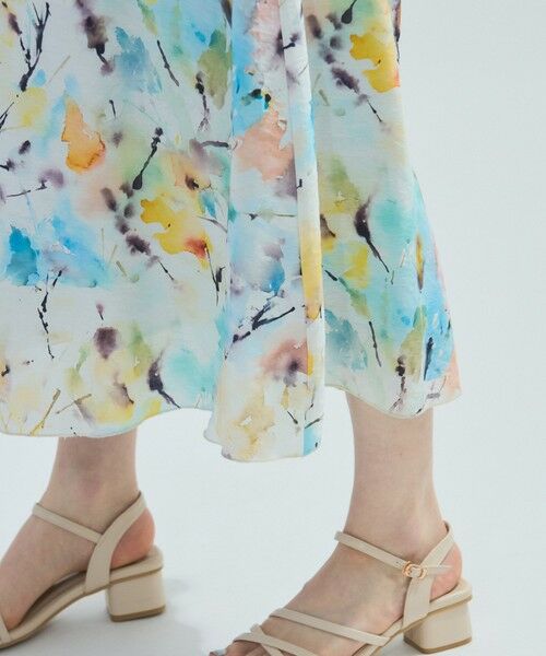 ketty / ケティ ミニ・ひざ丈スカート | ブレンドフラワードロースカート≪手洗い可能≫ | 詳細3