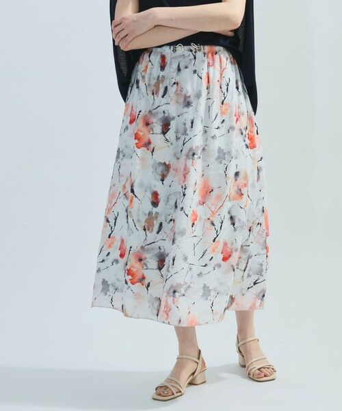 ketty / ケティ ミニ・ひざ丈スカート | ブレンドフラワードロースカート≪手洗い可能≫ | 詳細11