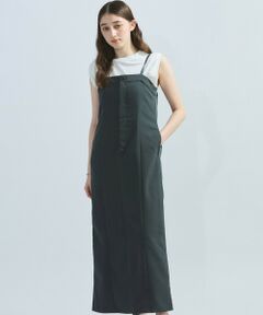 ketty / ケティ ロング・マキシ丈ワンピース | ナイロンストレッチジャンパースカート≪手洗い可能≫