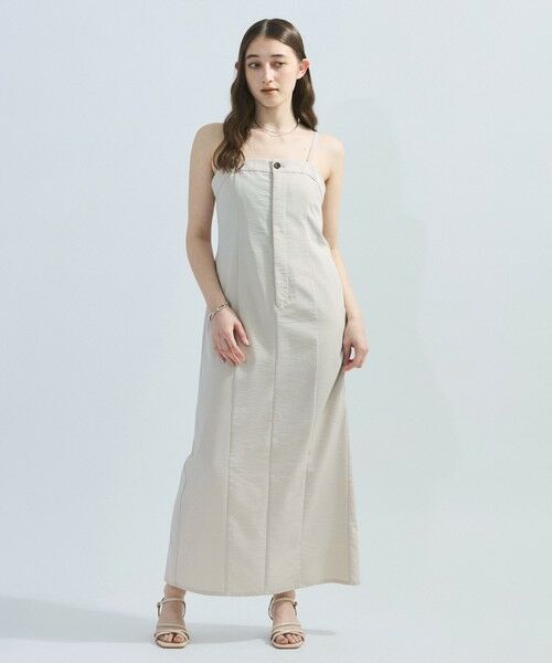 ketty / ケティ ロング・マキシ丈ワンピース | ナイロンストレッチジャンパースカート≪手洗い可能≫ | 詳細1