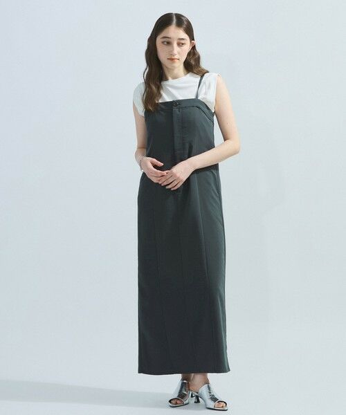 ketty / ケティ ロング・マキシ丈ワンピース | ナイロンストレッチジャンパースカート≪手洗い可能≫ | 詳細16