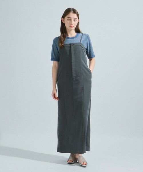 ketty / ケティ ロング・マキシ丈ワンピース | ナイロンストレッチジャンパースカート≪手洗い可能≫ | 詳細20