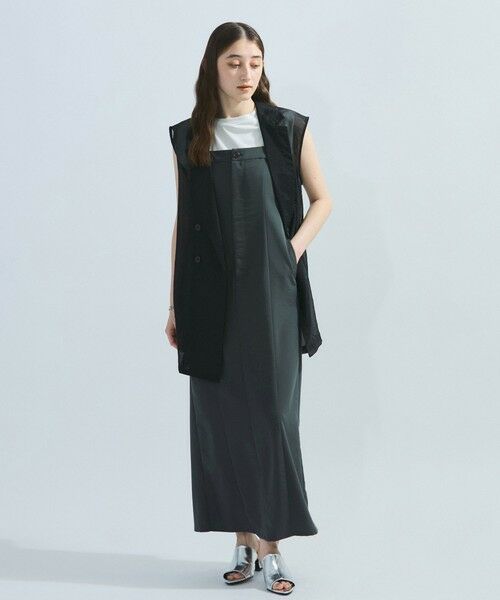 ketty / ケティ ロング・マキシ丈ワンピース | ナイロンストレッチジャンパースカート≪手洗い可能≫ | 詳細18