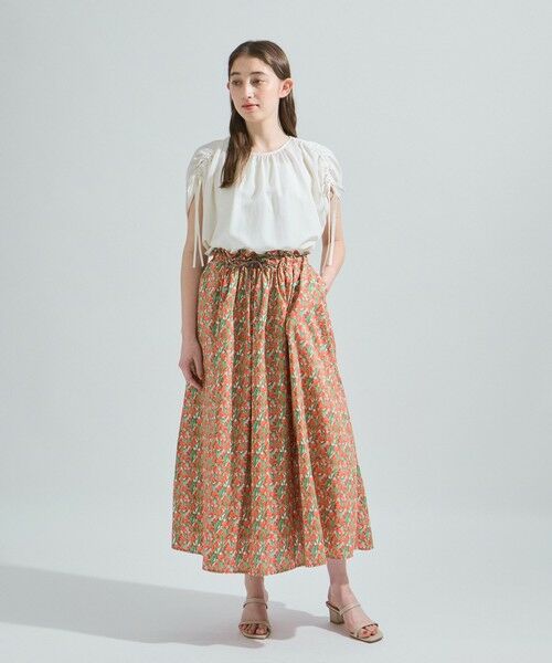 ketty / ケティ ミニ・ひざ丈スカート | コットンフラワープリントスカート≪手洗い可能≫ | 詳細4