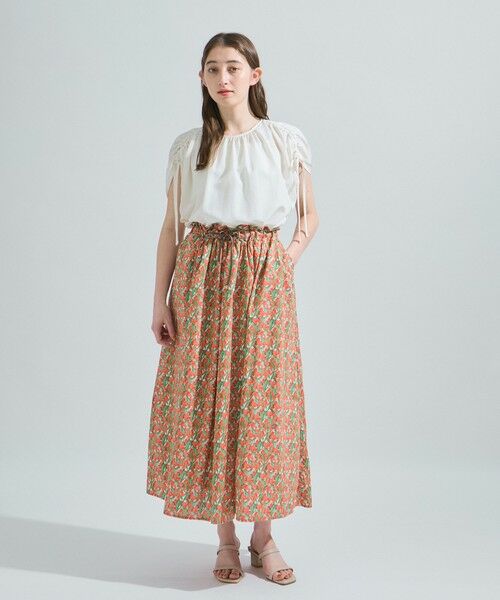 ketty / ケティ ミニ・ひざ丈スカート | コットンフラワープリントスカート≪手洗い可能≫ | 詳細5