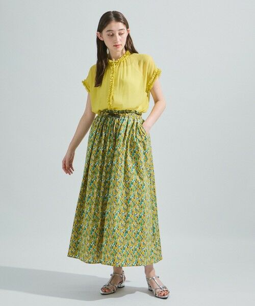 ketty / ケティ ミニ・ひざ丈スカート | コットンフラワープリントスカート≪手洗い可能≫ | 詳細9