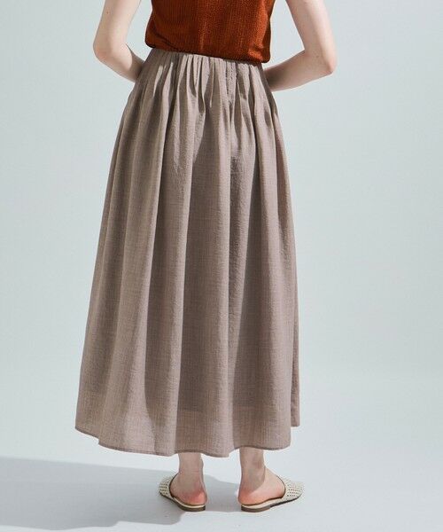 ketty / ケティ ミニ・ひざ丈スカート | リネンライクタックフレアスカート≪セットアップ対応/洗濯機で洗える≫ | 詳細7
