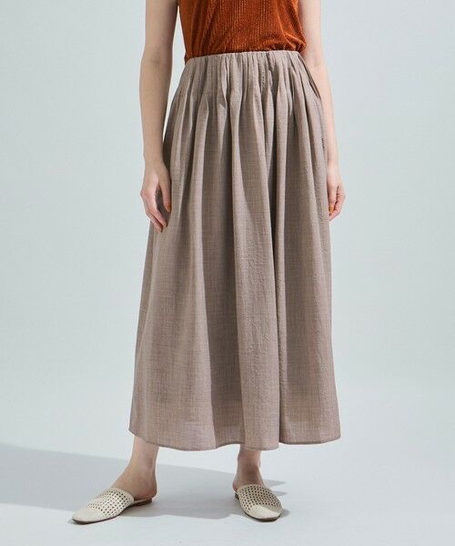 ketty / ケティ ミニ・ひざ丈スカート | リネンライクタックフレアスカート≪セットアップ対応/洗濯機で洗える≫ | 詳細6