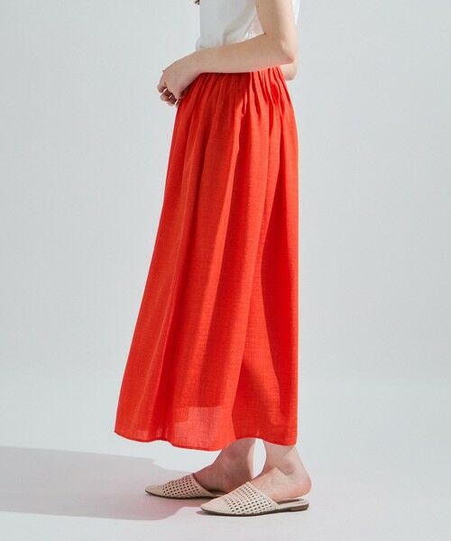 ketty / ケティ ミニ・ひざ丈スカート | リネンライクタックフレアスカート≪セットアップ対応/洗濯機で洗える≫ | 詳細16