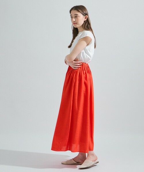 ketty / ケティ ミニ・ひざ丈スカート | リネンライクタックフレアスカート≪セットアップ対応/洗濯機で洗える≫ | 詳細19