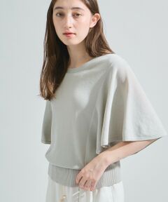 ketty / ケティ ニット・セーター | 【UVカット/接触冷感】フレアスリーブプルオーバー≪手洗い可能≫