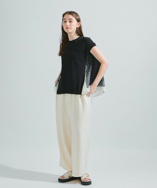 ketty / ケティ ニット・セーター | 【LHELBIE】スカーフドッキングニットトップス≪洗濯機で洗える≫ | 詳細14