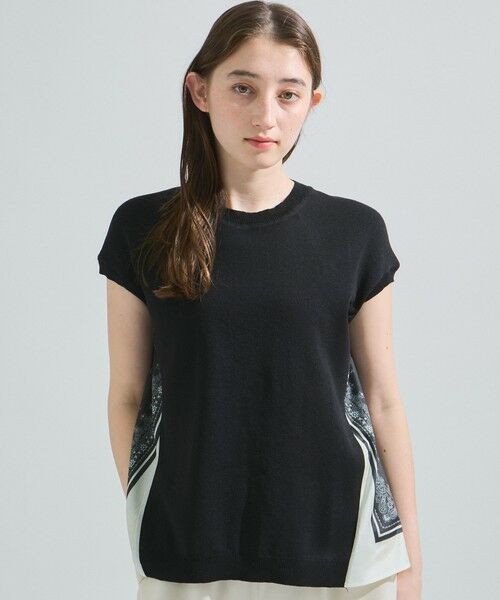 ketty / ケティ ニット・セーター | 【LHELBIE】スカーフドッキングニットトップス≪洗濯機で洗える≫ | 詳細11