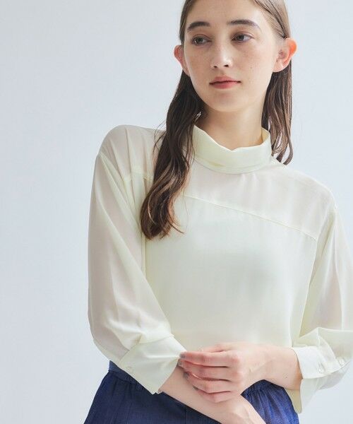 ketty / ケティ シャツ・ブラウス | ロールネックシアーシャツブラウス≪手洗い可能≫ | 詳細3