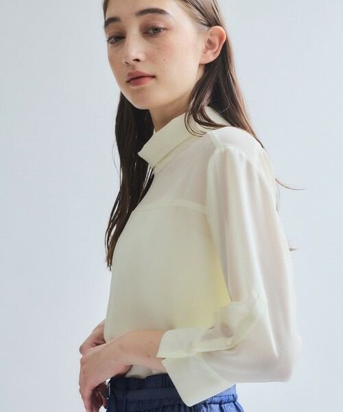 ketty / ケティ シャツ・ブラウス | ロールネックシアーシャツブラウス≪手洗い可能≫ | 詳細4