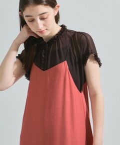 ketty / ケティ シャツ・ブラウス | シフォン楊柳フリルブラウス≪手洗い可能≫