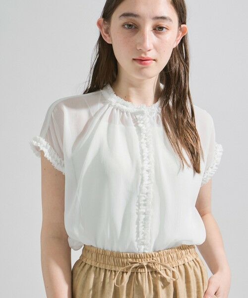 ketty / ケティ シャツ・ブラウス | シフォン楊柳フリルブラウス≪手洗い可能≫ | 詳細2