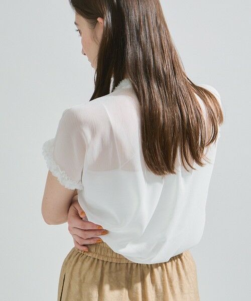 ketty / ケティ シャツ・ブラウス | シフォン楊柳フリルブラウス≪手洗い可能≫ | 詳細3