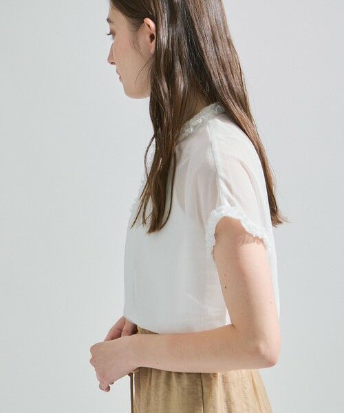 ketty / ケティ シャツ・ブラウス | シフォン楊柳フリルブラウス≪手洗い可能≫ | 詳細4