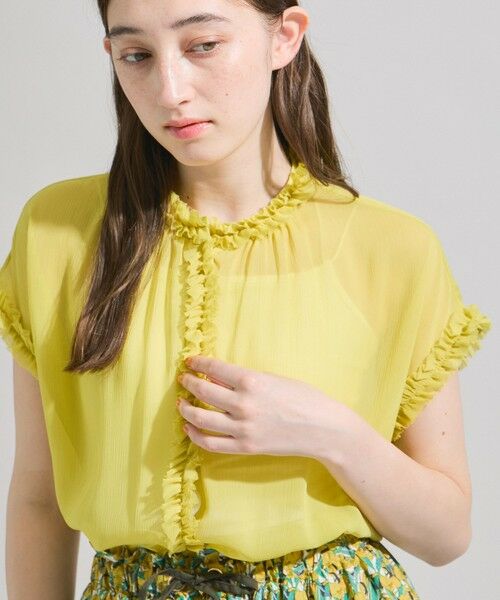 ketty / ケティ シャツ・ブラウス | シフォン楊柳フリルブラウス≪手洗い可能≫ | 詳細8