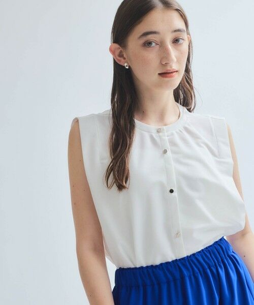 ketty/ケティ エステルカノコブラウス≪セットアップ対応/洗濯機で洗える≫ オフホワイト M ketty/ケティ エステルカノコブラウス≪セットアップ対応/洗濯機で洗える≫ オフホワイト M