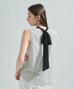 ketty / ケティ シャツ・ブラウス | 【接触冷感/UVカット】バックリボンタイノースリキカブラウス≪洗濯機で洗える≫