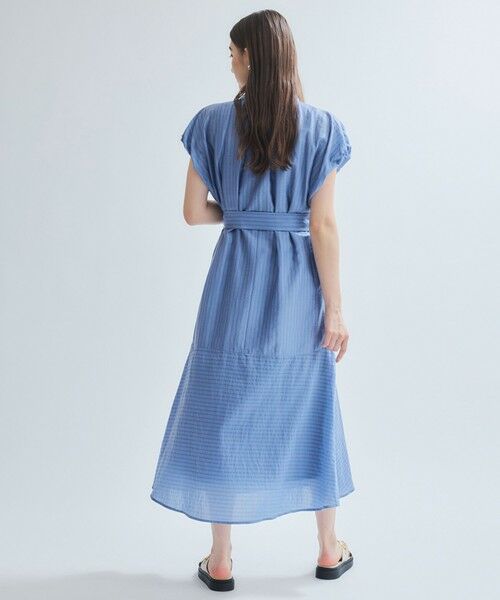 ketty / ケティ ロング・マキシ丈ワンピース | シアードビーストライプワンピース≪洗濯機で洗える≫ | 詳細6