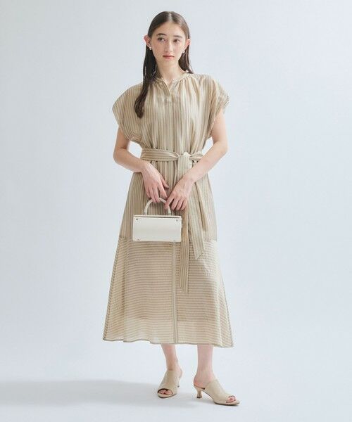 ketty / ケティ ロング・マキシ丈ワンピース | シアードビーストライプワンピース≪洗濯機で洗える≫ | 詳細11