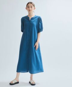 ketty / ケティ ロング・マキシ丈ワンピース | タンブラーブッチャー前開きワンピース≪手洗い可能≫