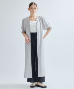 ketty / ケティ ロング・マキシ丈ワンピース | タンブラーブッチャー前開きワンピース≪手洗い可能≫