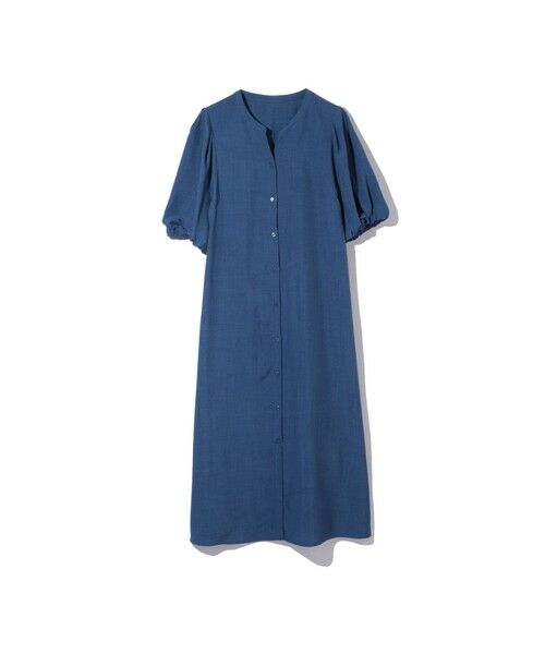 ketty / ケティ ロング・マキシ丈ワンピース | タンブラーブッチャー前開きワンピース≪手洗い可能≫ | 詳細3