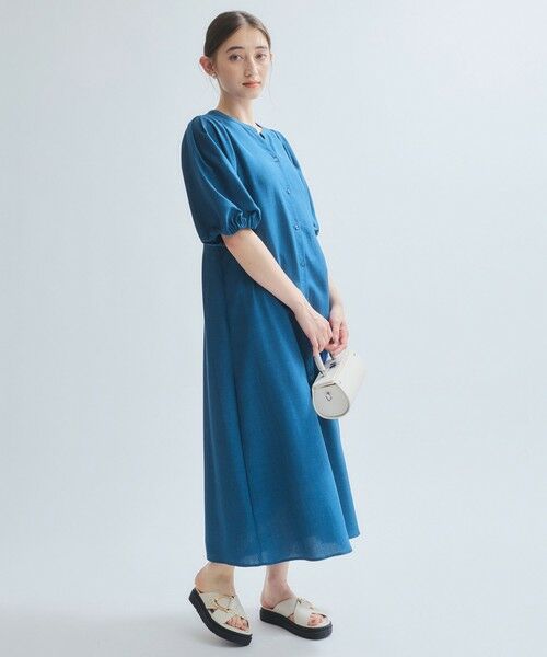 ketty / ケティ ロング・マキシ丈ワンピース | タンブラーブッチャー前開きワンピース≪手洗い可能≫ | 詳細2