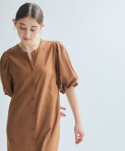 ketty / ケティ ロング・マキシ丈ワンピース | タンブラーブッチャー前開きワンピース≪手洗い可能≫ | 詳細7