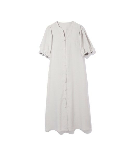 ketty / ケティ ロング・マキシ丈ワンピース | タンブラーブッチャー前開きワンピース≪手洗い可能≫ | 詳細14