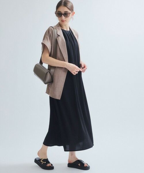 ketty / ケティ ロング・マキシ丈ワンピース | 【接触冷感】リネンライクワンピース≪手洗い可能≫ | 詳細2