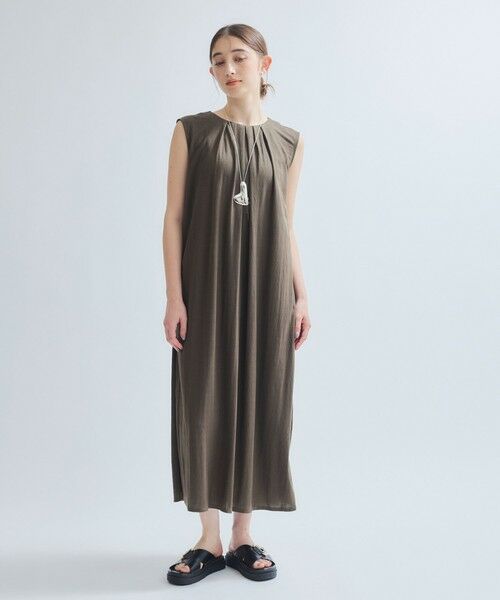 ketty / ケティ ロング・マキシ丈ワンピース | 【接触冷感】リネンライクワンピース≪手洗い可能≫ | 詳細13