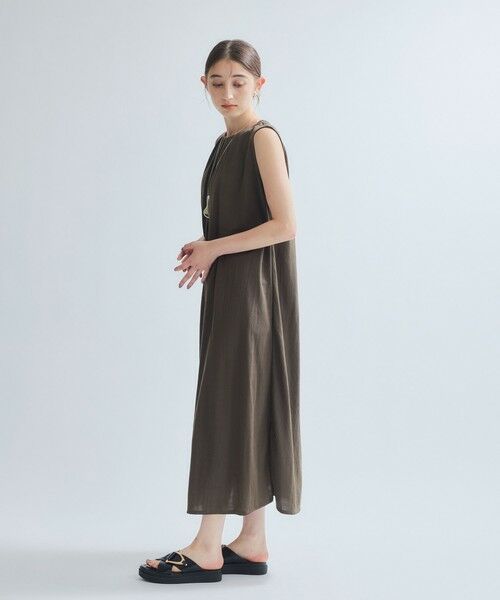ketty / ケティ ロング・マキシ丈ワンピース | 【接触冷感】リネンライクワンピース≪手洗い可能≫ | 詳細14