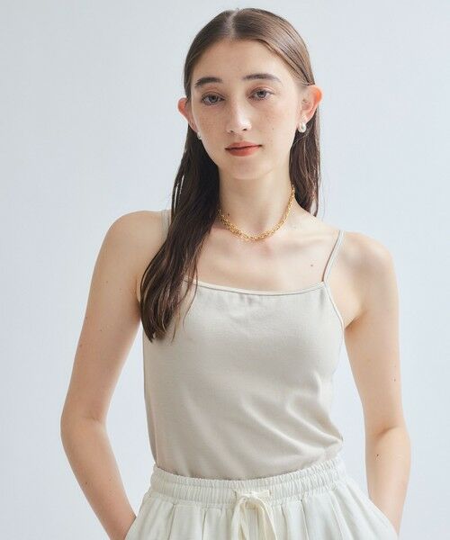 ketty/ケティ CICA配合パッド付キャミソール≪洗濯機で洗える≫ ベージュ M ketty/ケティ CICA配合パッド付キャミソール≪洗濯機で洗える≫ ベージュ M
