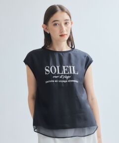 ketty / ケティ カットソー | チュールドッキングシシュウTシャツ≪手洗い可能≫