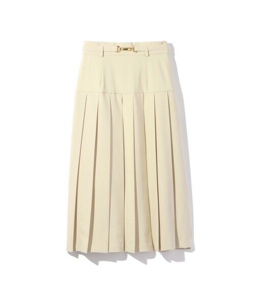 ketty / ケティ ミニ・ひざ丈スカート | リネンライクベルト付プリーツスカート≪手洗い可能≫ | 詳細7