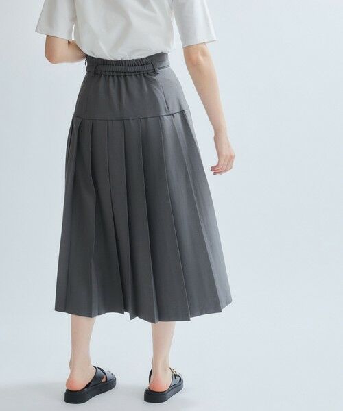 ketty / ケティ ミニ・ひざ丈スカート | リネンライクベルト付プリーツスカート≪手洗い可能≫ | 詳細8