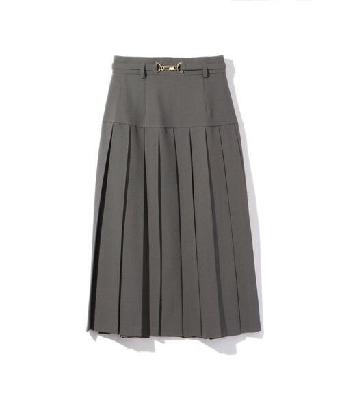 ketty / ケティ ミニ・ひざ丈スカート | リネンライクベルト付プリーツスカート≪手洗い可能≫ | 詳細13