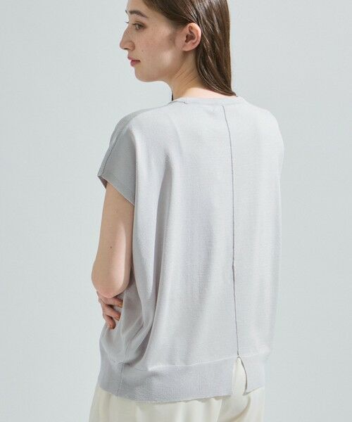 ketty/ケティ リネンライクゆるニットトップス≪手洗い可能≫ ライトグレー M ketty/ケティ リネンライクゆるニットトップス≪手洗い可能≫ ライトグレー M