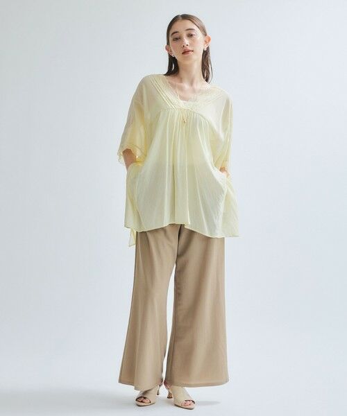 ketty / ケティ シャツ・ブラウス | 強撚気流染めレースブラウス≪手洗い可能≫ | 詳細5