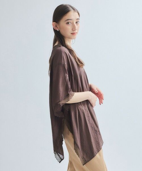 ketty / ケティ シャツ・ブラウス | 強撚気流染めレースブラウス≪手洗い可能≫ | 詳細13