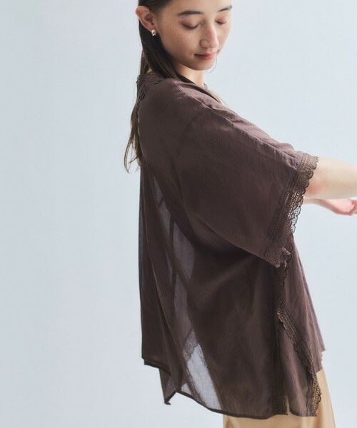 ketty / ケティ シャツ・ブラウス | 強撚気流染めレースブラウス≪手洗い可能≫ | 詳細14