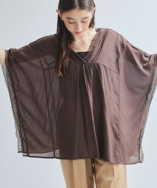 ketty / ケティ シャツ・ブラウス | 強撚気流染めレースブラウス≪手洗い可能≫ | 詳細16
