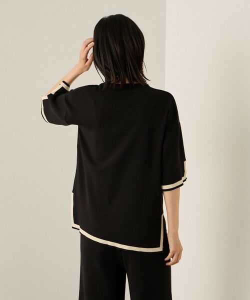 ketty / ケティ ロング・マキシ丈ワンピース | バイカラーヘムニットセットアップ≪手洗い可能≫ | 詳細4